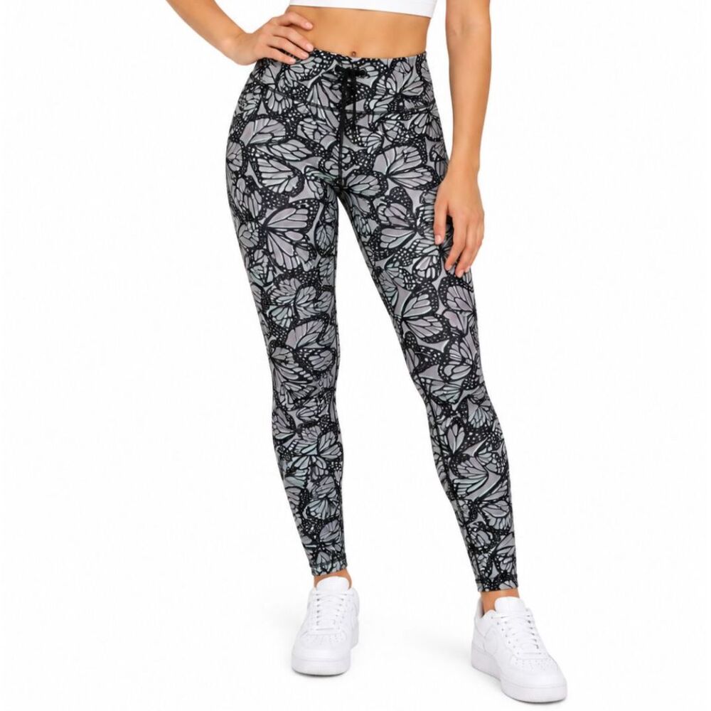 Danskin Now Women’s Butterfly Print Active Leggings | Size Large (12-14)